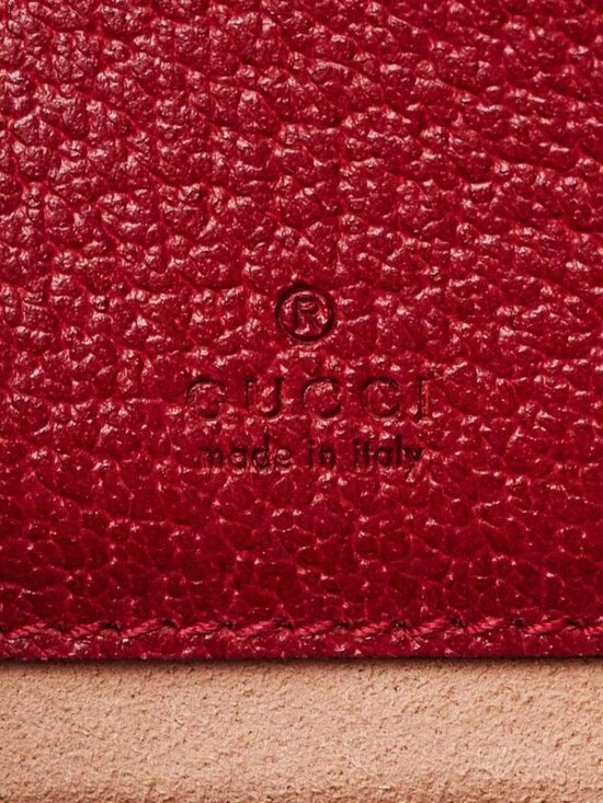 Gucci Red Leather GG Flora Coated Canvas Ophidia Round Mini Backpack Bag main image 12